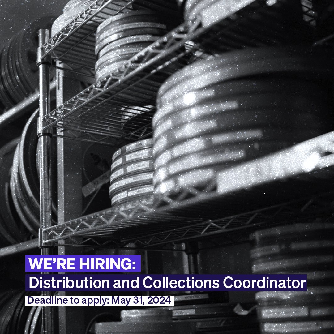 The Winnipeg Film Group is currently seeking a Distribution and Collections Coordinator to join their staff! Visit our website for details ✨ winnipegfilmgroup.com/were-hiring-di…