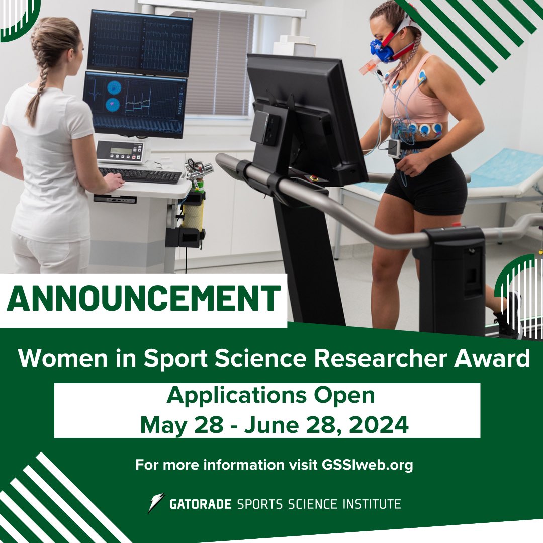 ‘Women in Sport Science Researcher Award’ This initiative aims to champion women scientists working in research on the topic of nutrition and hydration needs for active females. We are offering two $5000 awards to US-based graduate students, postdocs, and early career faculty.