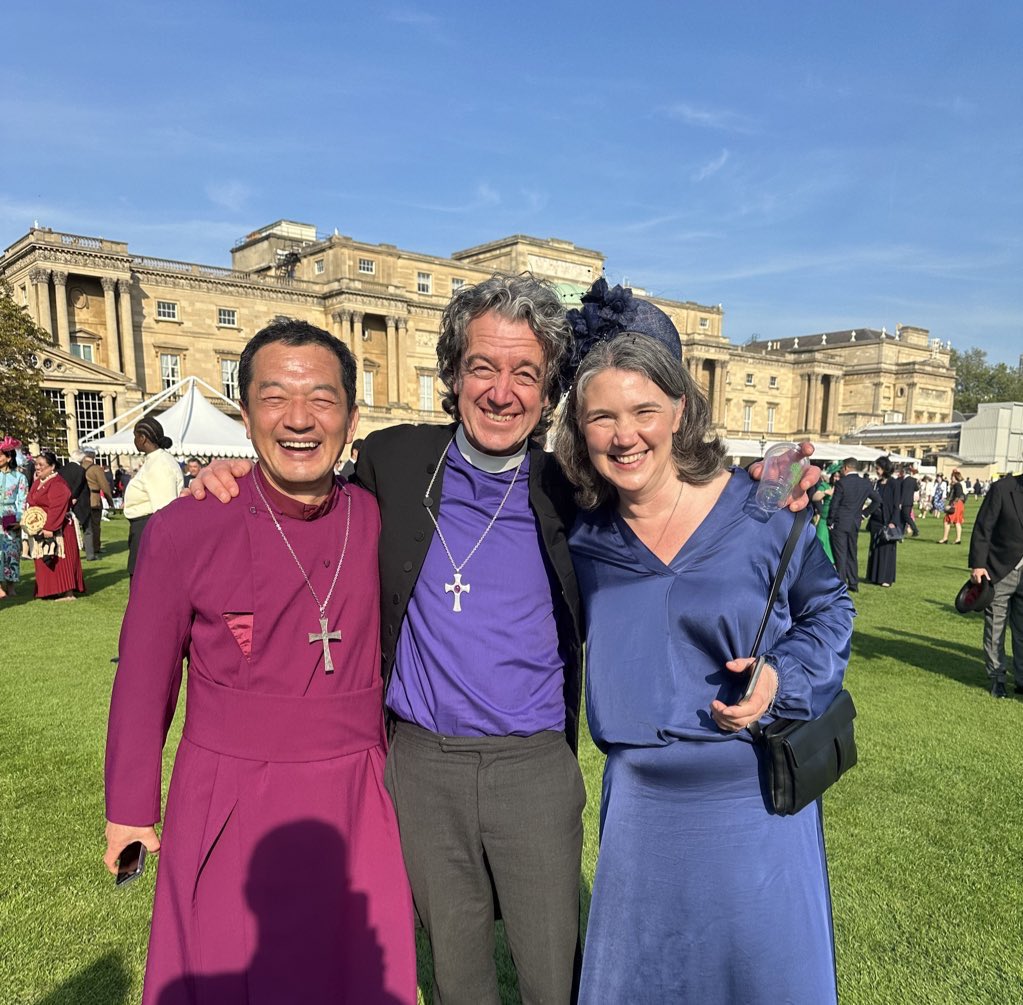 What a beautiful afternoon to be at a Garden Party at Buckingham Palace - and not the only bishop! Everyone delighted to see His Majesty The King resume royal duties