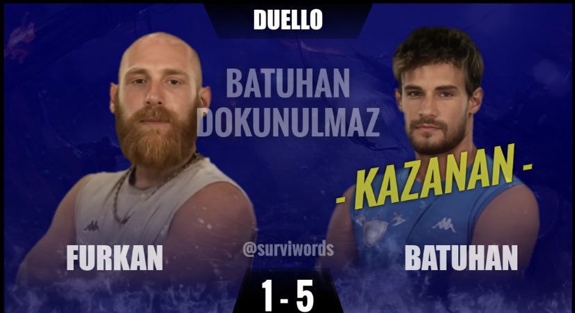 “Batuhan’ı her hafta o düelloya sokacağız” dediler ve Batuhan tarafından elendiler :) İLAHİ ADALET DİYE BİR SEY VAR