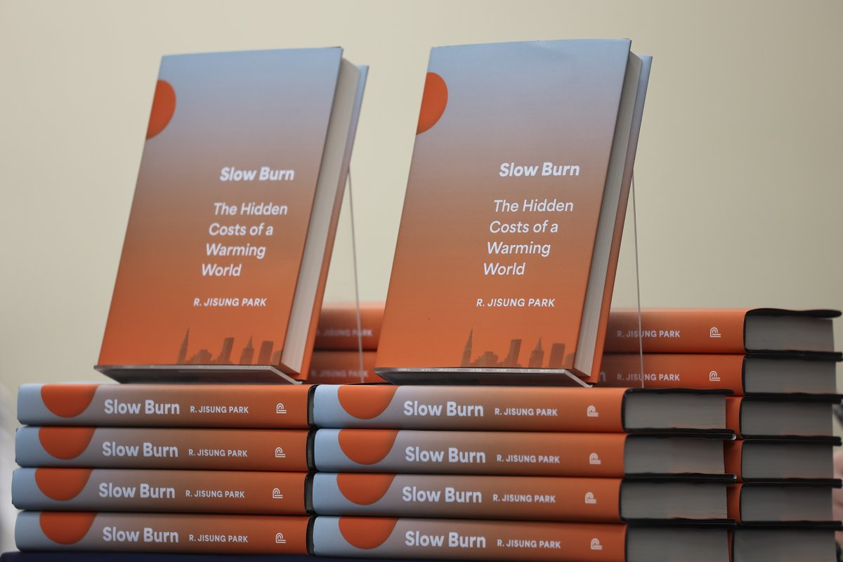 Last week, #PennSP2's @rjisungpark discussed his new book “Slow Burn: The Hidden Costs of a Warming World' with @BenJealous. The book explores everyday implications of climate change, including negative effects on education, health, & workplace safety. @AnnenbergPenn @SierraClub