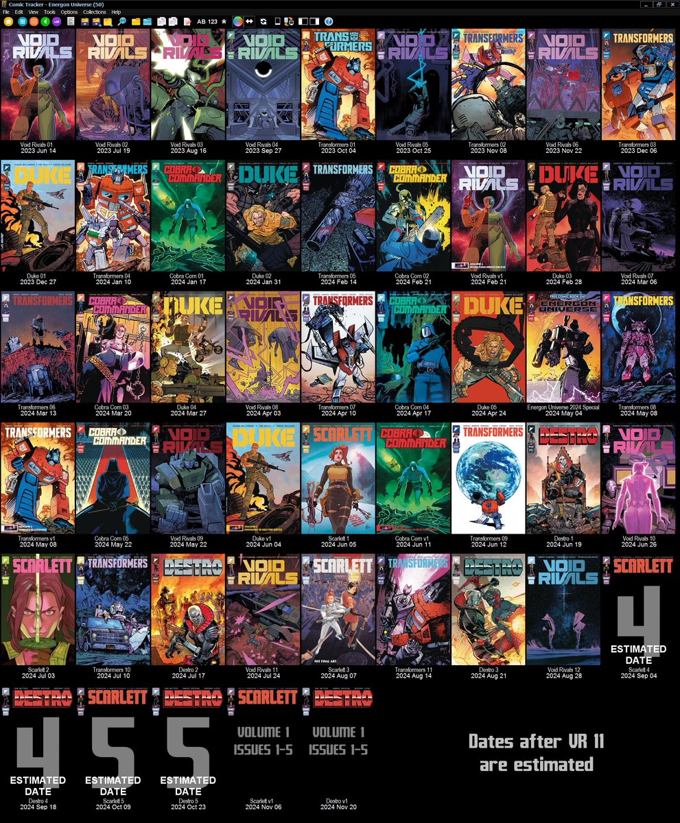 Energon Universe Release Dates
#EnergonUniverse #VoidRivals #Transformers #GIJoe #ComicBooks