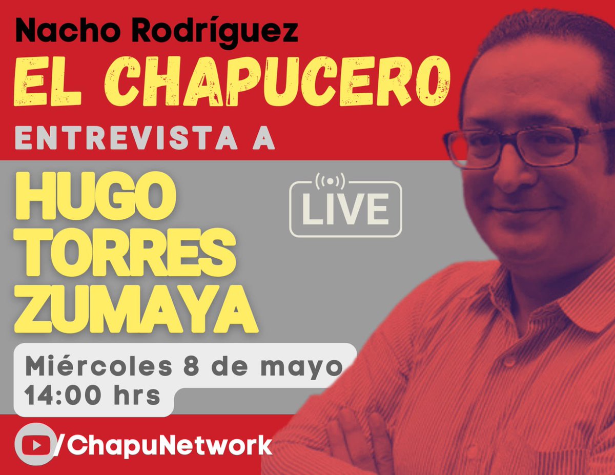 Nos vemos en el #Chapucero @NachoRgz a las 14.00 hrs a romper el 'cerco Informativo' y con medios críticos y profesionales, es momento de decir, siempre la verdad. 🙂