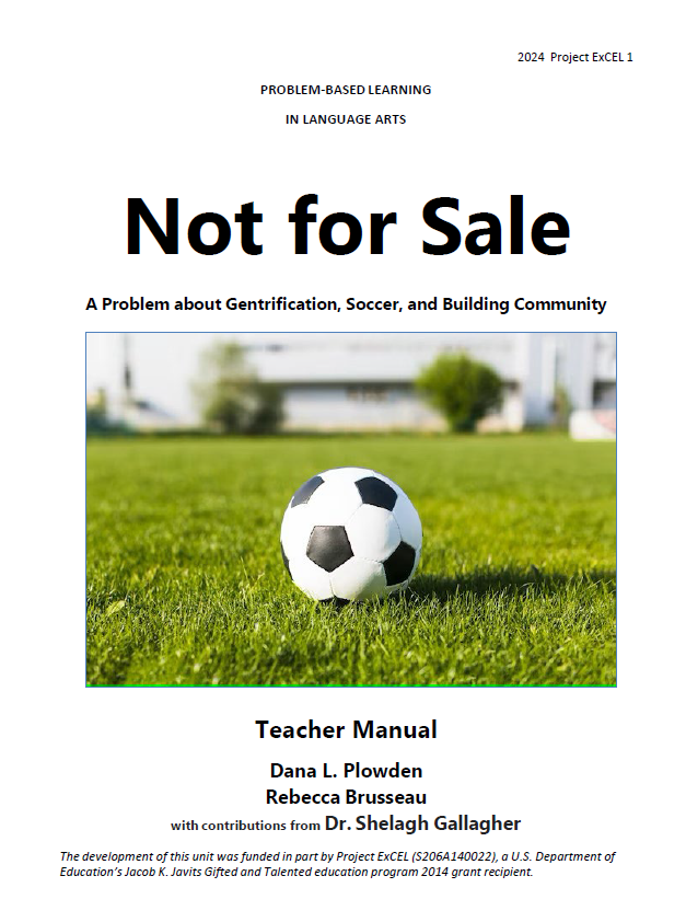 Mason_ExCEL's tweet photo. Updated #problembasedlearning unit release! This is fantastic to do with students finishing the year. Not for Sale engages students in a problem about gentrification, soccer, &amp; building community. Best for grades 6-10. #curriculum 

Request a copy here: https://t.co/lP3N110z7H https://t.co/MiKHhFQ1N4