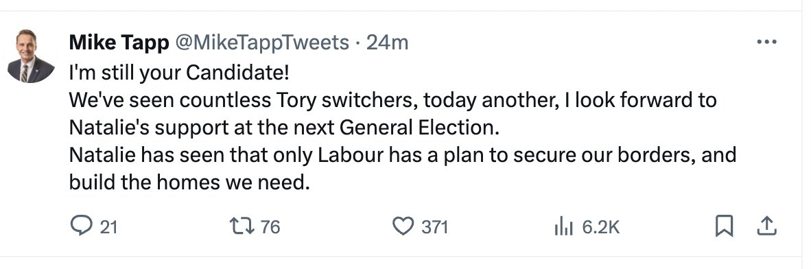 Yuck. I'd underplayed Elphicke's defection. I'd seen it as something that'd do more harm to the Tories than Labour and, as she's not standing at the GE and this wasn't proactive on Labour's part it, it didn't matter, but the borders reference here is pushing me to the other side.