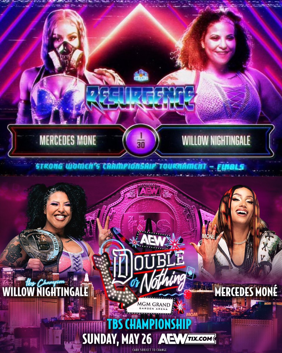 from being the first women to main event an njpw exclusive ppv to potentially being the first to main event an aew ppv

nobody deserves this more than them

#WillowMercedesMainEvent