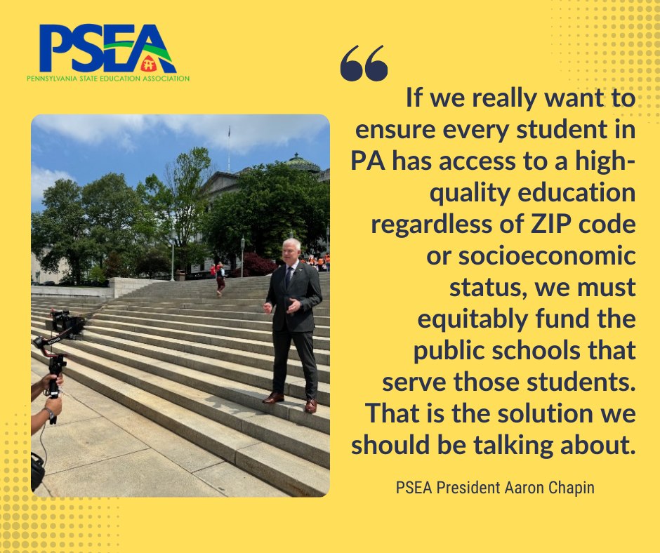 PSEA (@psea) on Twitter photo ICYMI: <a href="/PSEAPres/">Aaron Chapin</a> Aaron Chapin went to the state Capitol on Tuesday to voice PSEA's opposition to a plan to send taxpayer money to private and religious schools that was voted out of the Pa. Senate Education Committee.
Read the full statementπ
psea.org/SenateEducatio⦠ICYMI: <a href="/PSEAPres/">Aaron Chapin</a> Aaron Chapin went to the state Capitol on Tuesday to voice PSEA's opposition to a plan to send taxpayer money to private and religious schools that was voted out of the Pa. Senate Education Committee.
Read the full statementπ
psea.org/SenateEducatioβ¦