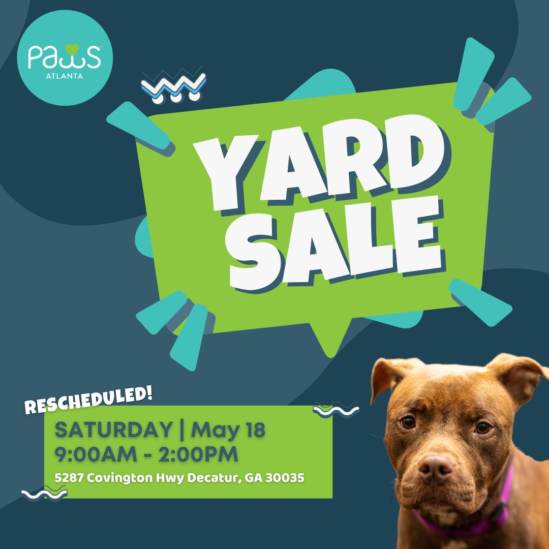 Rescheduled! The Yard Sale will now take place on May 18th. Same time, same place. See you there! #yardsale #garagesale