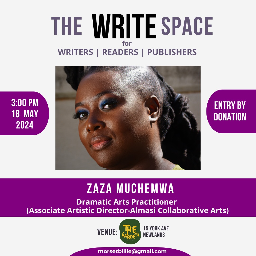 ZazaMuchemwa's tweet photo. I will be sharing stuff I know about scriptwriting on this date. Come and let's have fun!
#ArtistOnTwitter #Writing #Conversations #Workshop #thewritespace https://t.co/fkWGsdC51j