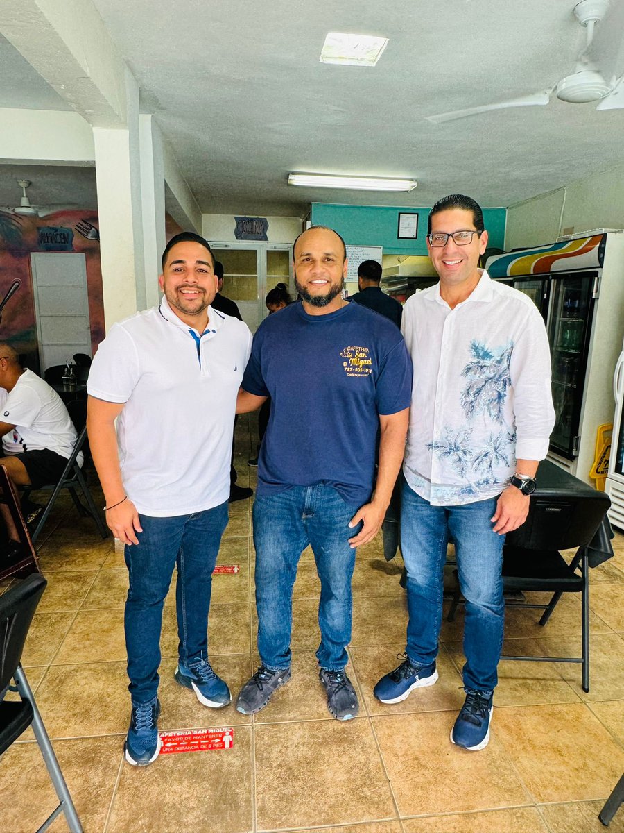 San Juan | Comenzamos la agenda visitando y almorzando con nuestro amigo y compañero José Cheito Hernández en la Cafeteria San Miguel gracias a su dueño por la atención y el buen servicio.