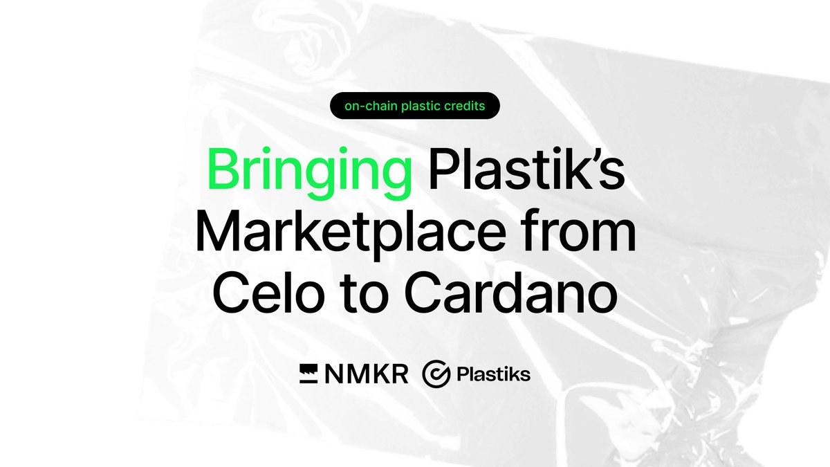 Should we help migrate <a href="/Plastiks_io/">Plastiks ♻️</a> to Cardano? 

Here’s why it's a compelling move:

<a href="/Plastiks_io/">Plastiks ♻️</a> has already made a significant environmental impact, by recovering over 2.2 million kg of plastic, through their innovative on-chain plastic credits with numerous big Web 2 brands.