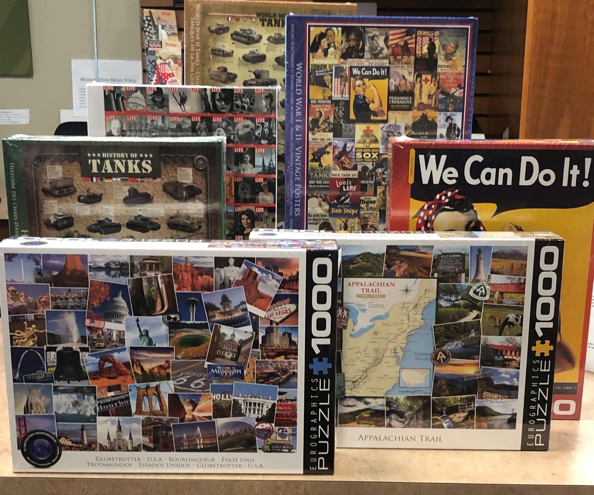 We have refreshed our selection of puzzles at the @armyheritage Museum Store located inside @USAHEC in beautiful & historic Carlisle, Pennsylvania. We hope to see you soon!