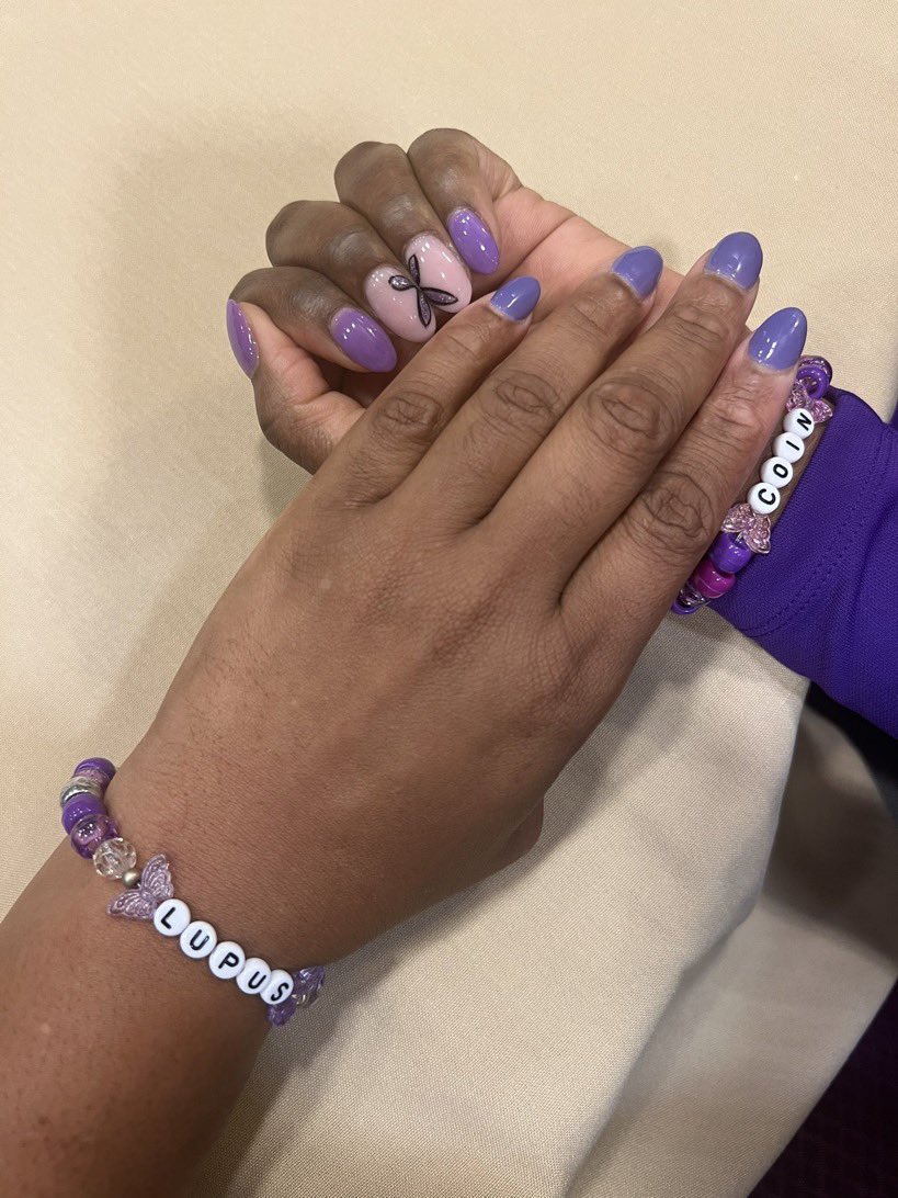 This Lupus Awareness Month #IWearPurple to raise awareness for the regal warriors who battle lupus everyday! Please donate to your favorite lupus or rheumatology organization to support discovery and care today! @LupusOrg @LupusResearch @ACRheum @RheumResearch @noellealicia242