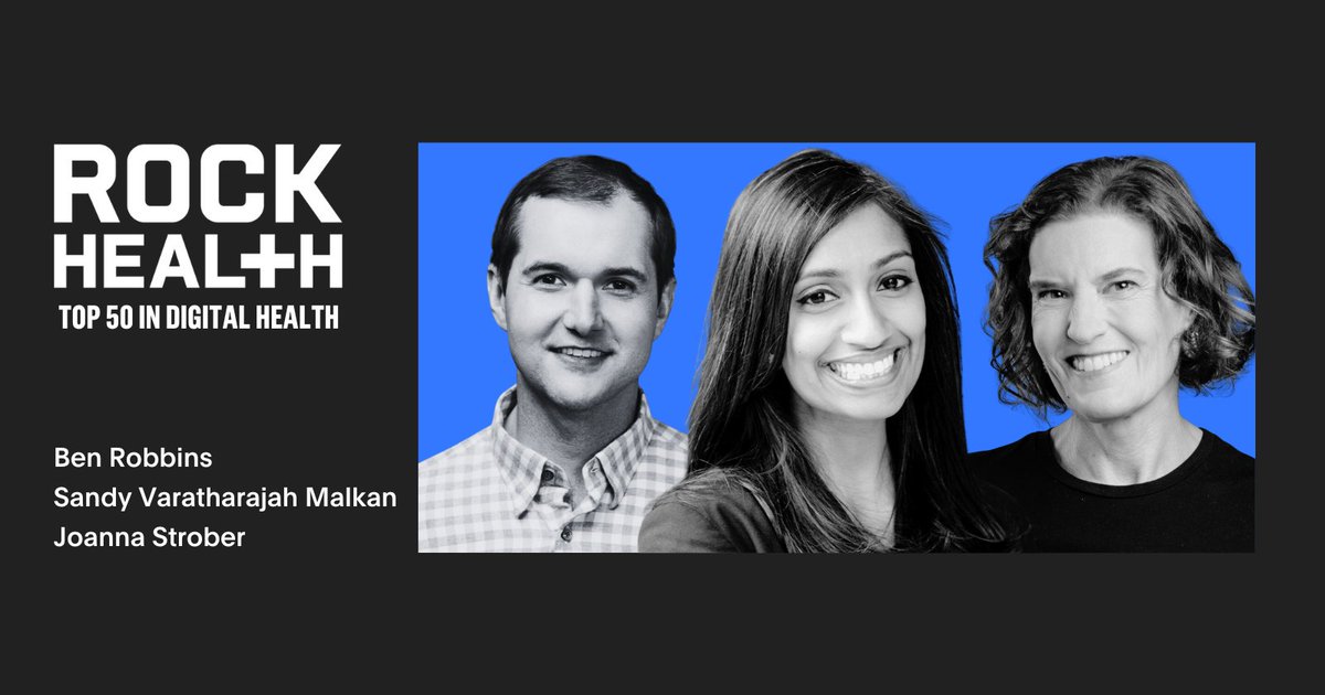 Congratulations to GV’s @brobbs, firsthand’s @sanvrajah, and @MidiHealth’s @JoannaStrober on being named to @rock_health’s Top 50 in Digital Health — a list highlighting leaders pushing healthcare towards a brighter future. 🎉 View the full list — bit.ly/4du9MV7