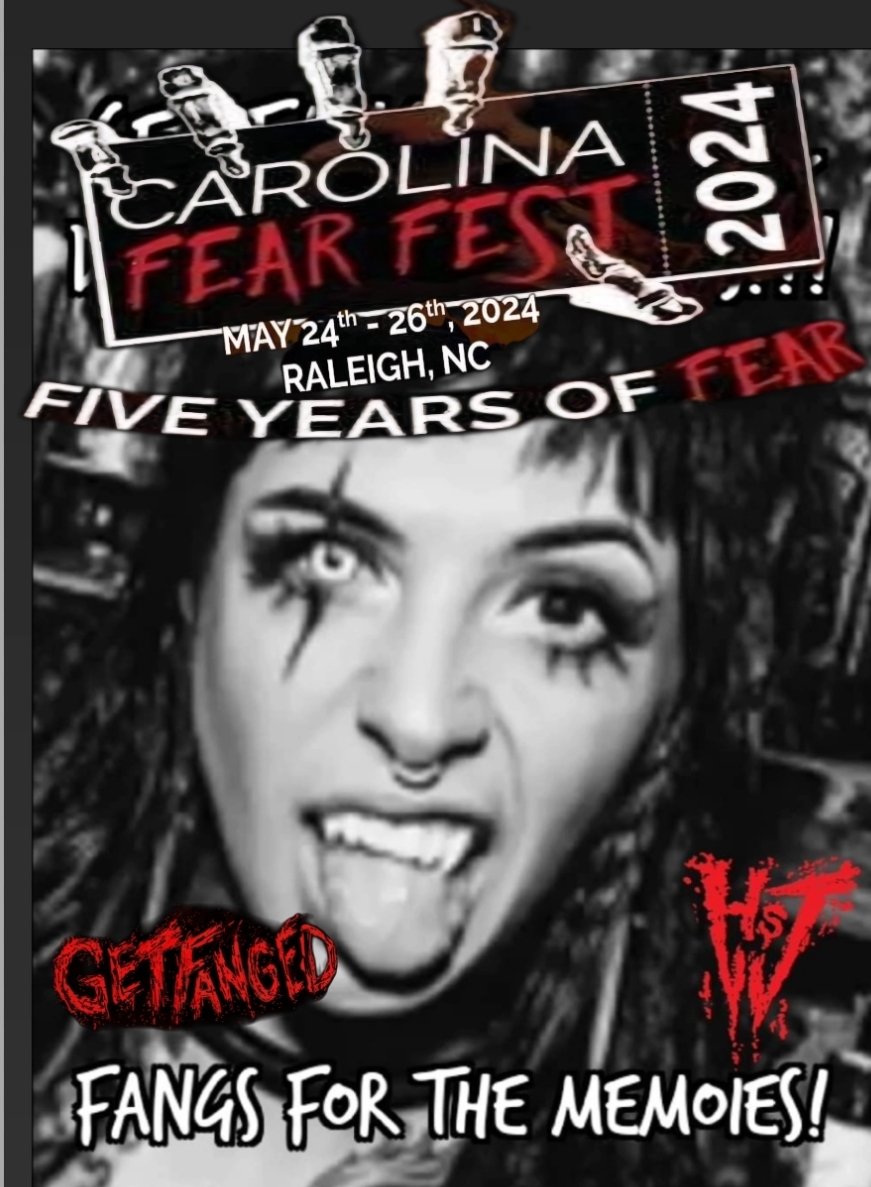 Are you ready for Horror in May... Carolina Fear Fest!?
#getfanged #horror #horrorshowjack #vampires #Fanged #fangs #fang #fangsmith #fangmaker #fangsmile #vampires #vampire #conlife #gore #bite #popculture #fun #subculture #Halloween #halloweenfun #horrorshow #hsj