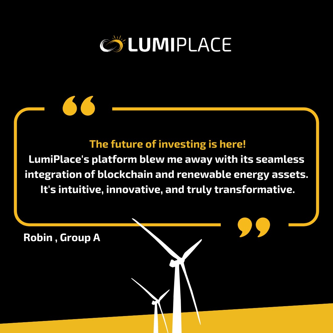 🌟 LumiPlace Test-Net Group A Wrap-Up 🌟 As Group A's journey in the LumiPlace Test-Net comes to a close, we're excited to share some highlights and feedback from our pioneering participants: 🔍 'The future of investing is here! LumiPlace's platform blew me away with its