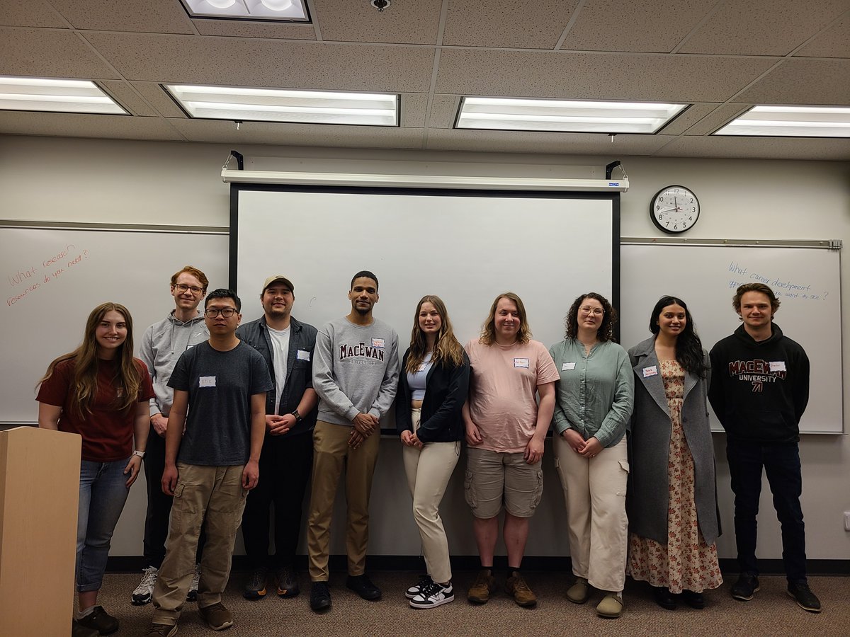 Last week, we hosted our 2024 cohort of Alberta Innovates (@ABInnovates) Summer Research Studentships (SRS) recipients! 

The SRS provides funding to support students who are engaging in health research! 

Looking forward to seeing what the future holds!

@MacEwanU