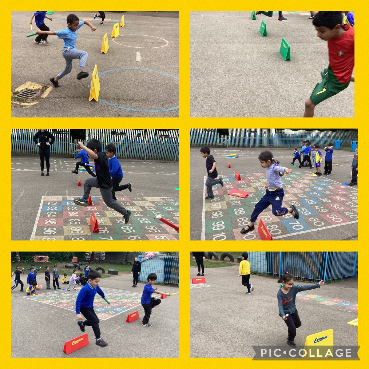 Year 1 used the hurdles for the first time today for Sports Day practise 🏃 We were so impressed by their determination 😀