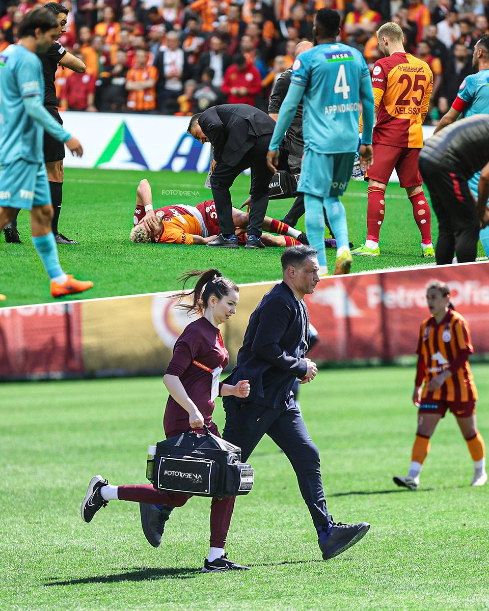 Pazar günü sabah Şampiyonluk maçında Kadın Futbol Takımının yanında olan Doktor Yener İnce, Akşam da Sivasspor maçında A Takım ile sahadaydı.