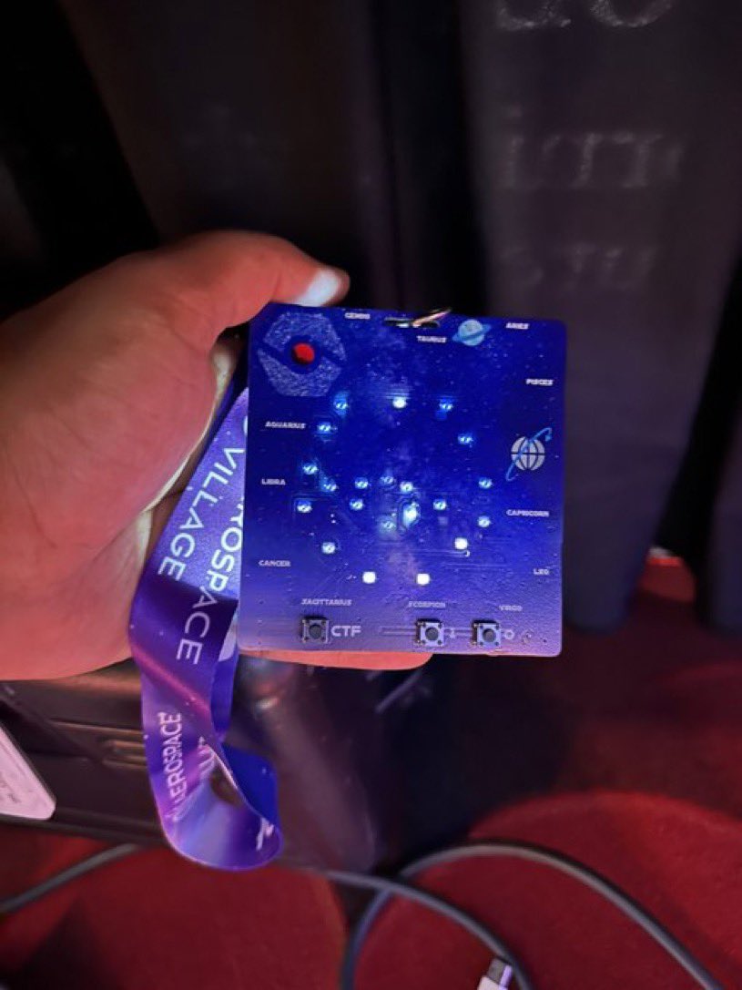 The Constellation Badge is here! 🚀💪 To get the badge, Step 1: Visit @SecureAerospace Village @RSAConference