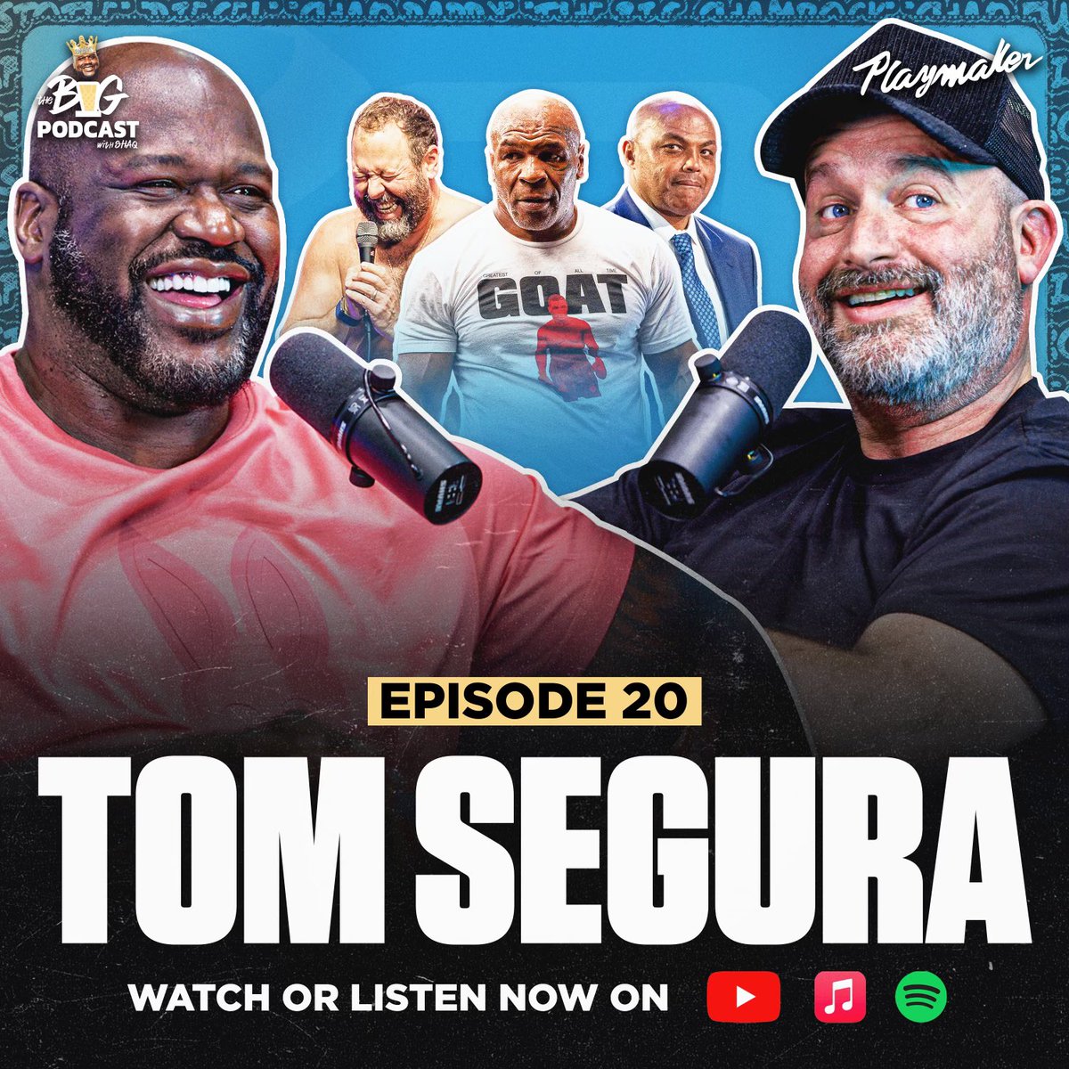 NEW EPISODE 🚨 Tom Segura had Shaq in tears talking about Charles Barkley, Aliens & Mike Tyson. Watch episode 20 here: tapthe.link/BigPodEp20
