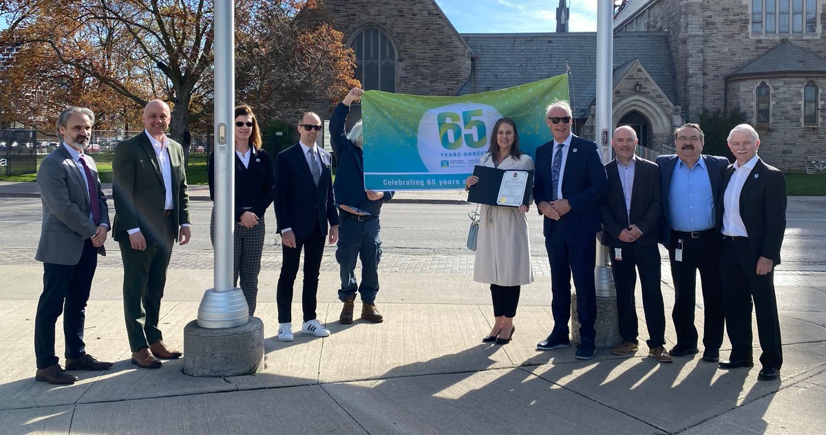 As part of our 65th anniversary, we are celebrating Mental Health with flag raisings across Durham Region. On Monday our team joined Oshawa Mayor Dan Carter, Oshawa Council and Staff in raising the flag at city hall.