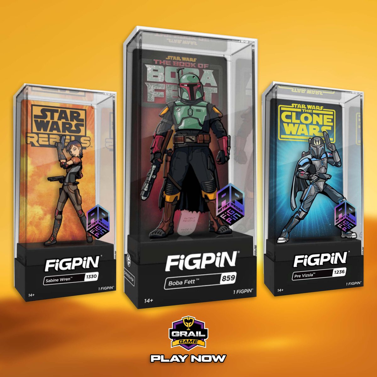 #GrailGamers! Star Wars Week FiGPiN AP Hunt #MysteryBox Game Still has Plenty of Top Hits!
⁠
Strap into your X-Wing and navigate your way through this #FiGPiN Mystery Box on your quest to find one of FIVE rare Star Wars Artis Proofs, including the top hit which is everybody's…
