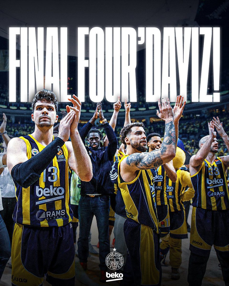 Final Four'dayız.🇹🇷🇹🇷

@FBBasketbol’u Avrupa’da ülkemizi ve şehrimizi başarıyla temsil ettiği için tebrik eder, yolun sonunun kupa olmasını dilerim.

#EuroLeague