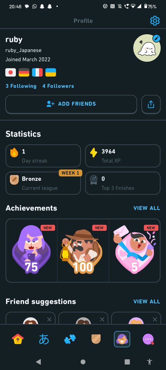 rubyXYZ_LC's tweet photo. @duolingo yeah, definitely that acc. (I was ill a couple months ago, attached as) https://t.co/piNFvYhBhv