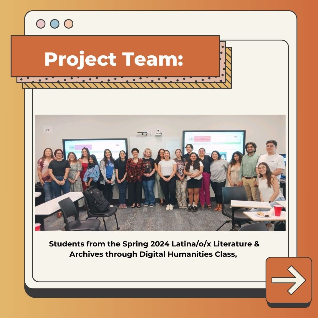 UTSA_CEDISH's tweet image. We wanted to congratulate the Spring 2024 Latina/o/x Literature &amp;amp; Archives through Digital Humanities Class on the creation of the San Antonio Latine Literature and Archive Project!

Access here: sanantoniollap.omeka.net/about

#BorderlandsDH #PublicDigitalHumanities #DigitalHistory