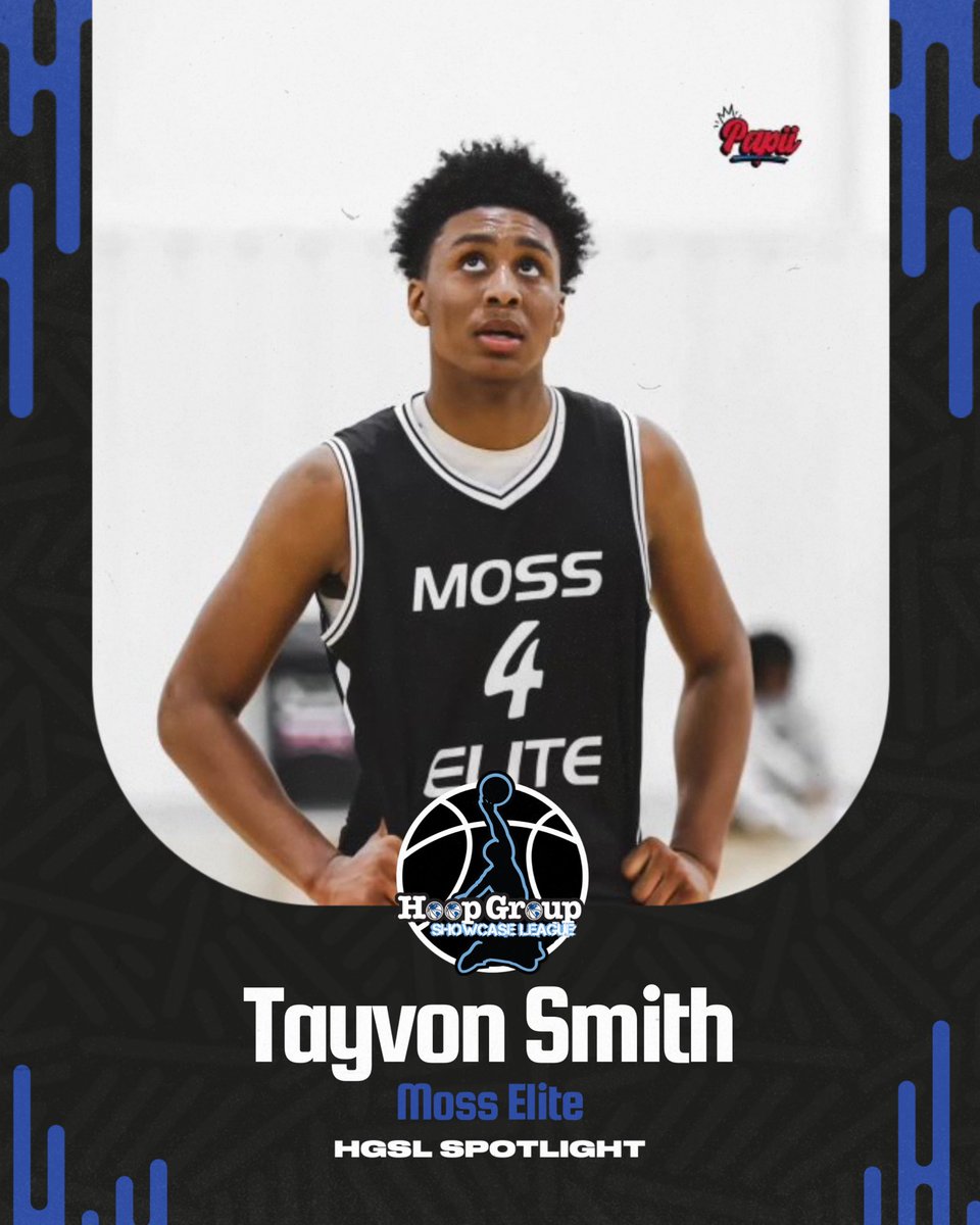 🚨<a href="/HGSL_HoopGroup/">HGSL</a> Spotlight

Double-double machine Tayvon Smith is a major factor for Moss Elite. 6’7, guards multiple positions, and can stretch the floor, coaches can see Tayvon <a href="/TheHoopGroup/">Hoop Group</a> Midwest Jam Fest May 17-19.
