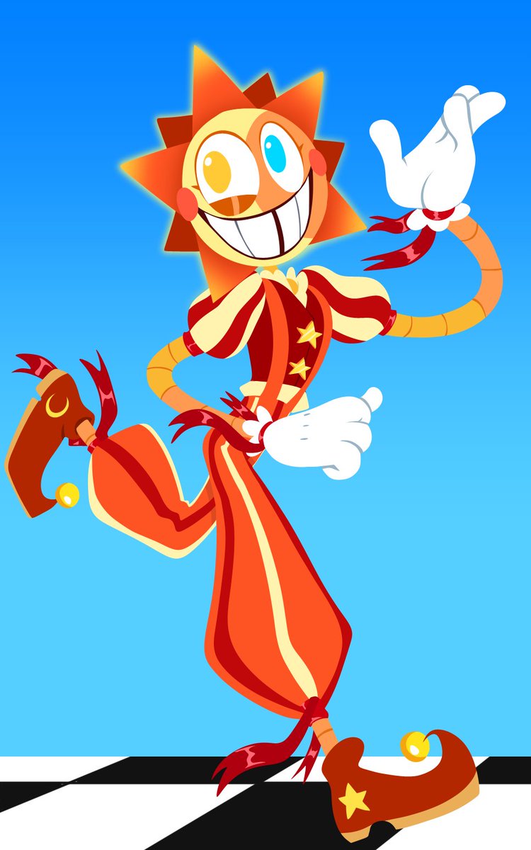 What I think Sun's avatar would look like in the Digital Circus :> He's just silly! I'll probably do Moon's next!
