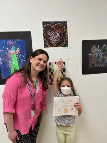 We are artists🎨 Some of our Scotties artwork is now on display at the Community Center as part of the spring art show. Special congratulations to Angela whose work was chosen for the poster! #WeAreHerricks @HerricksSchools