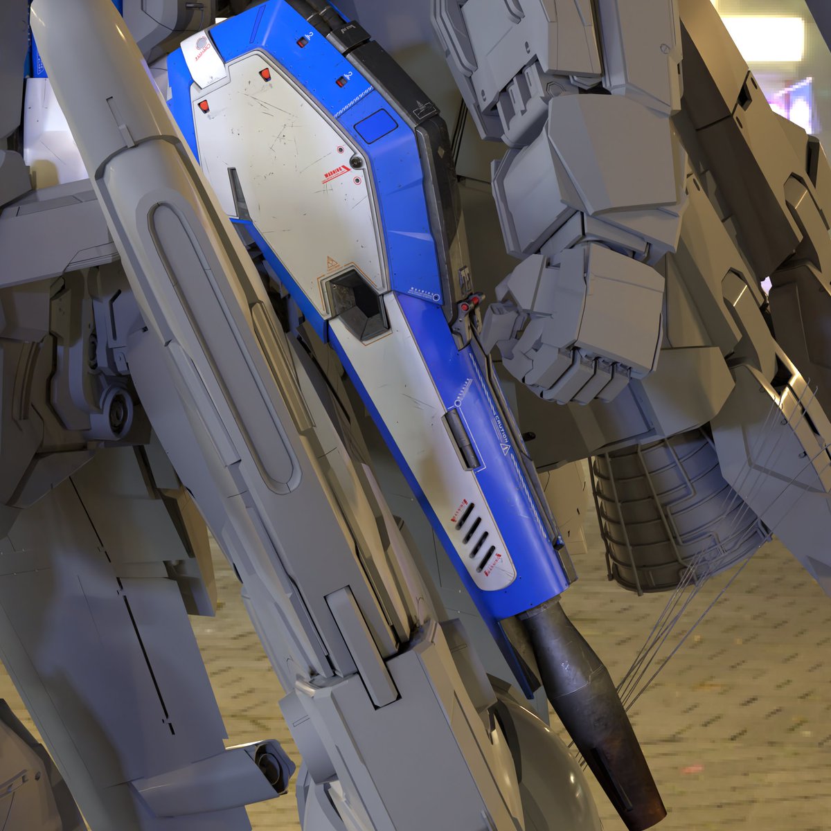 EskeYoshinob's tweet photo. #ExSGundam
大腿部ビームカノン、テクスチャも含めて一旦完成🥰
やはり質感とディティールが増えると萌度がアップしますね👍✨
まだ中心部のセンサーの見栄えが悪いので発光パーツなどを追加したいところですが、一旦次の部位に行きます https://t.co/Gi6C2zA2fZ