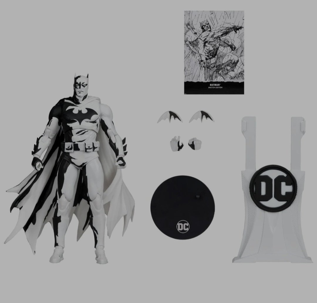 McFarlane Toys presents the DC Multiverse Batman Hush Sketch Gold Label 7-Inch Scale Action Figure

#mcfarlanetoys #batman #dccomics #entertainmentearth #dcmultiverse #actionfigures #batmanhush #mcfarlanegoldlabelcollection #comicbooks