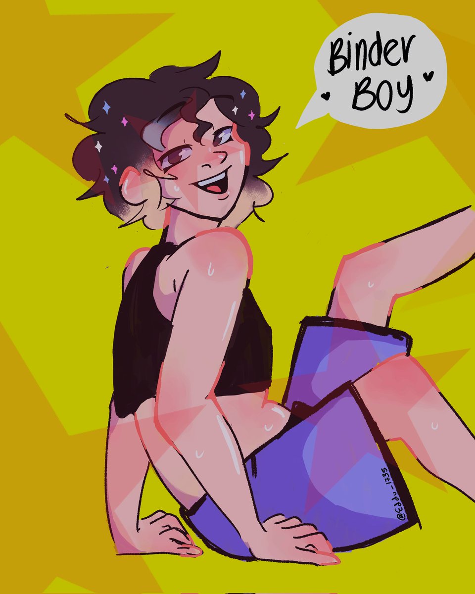 Binder Boy ☆☆

#originalcharacterart #digitalart #TransBoy #Binder