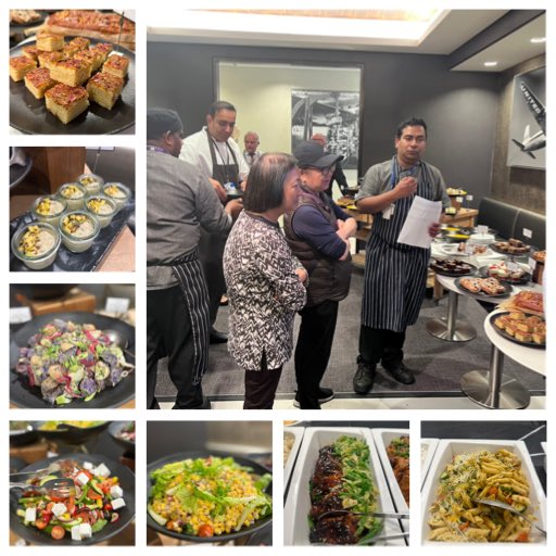 Menu food tasting day @LHR Club. Fab job ⁦by @santoshvoh & @georgepunnose our ⁦@sodexo_live⁩ team. Showcasing delicious dishes for next cycle 👏 Our customers also participated & provided valuable feedback & some even took lots of photos with the 👨‍🍳 @united @kevinwmortimer