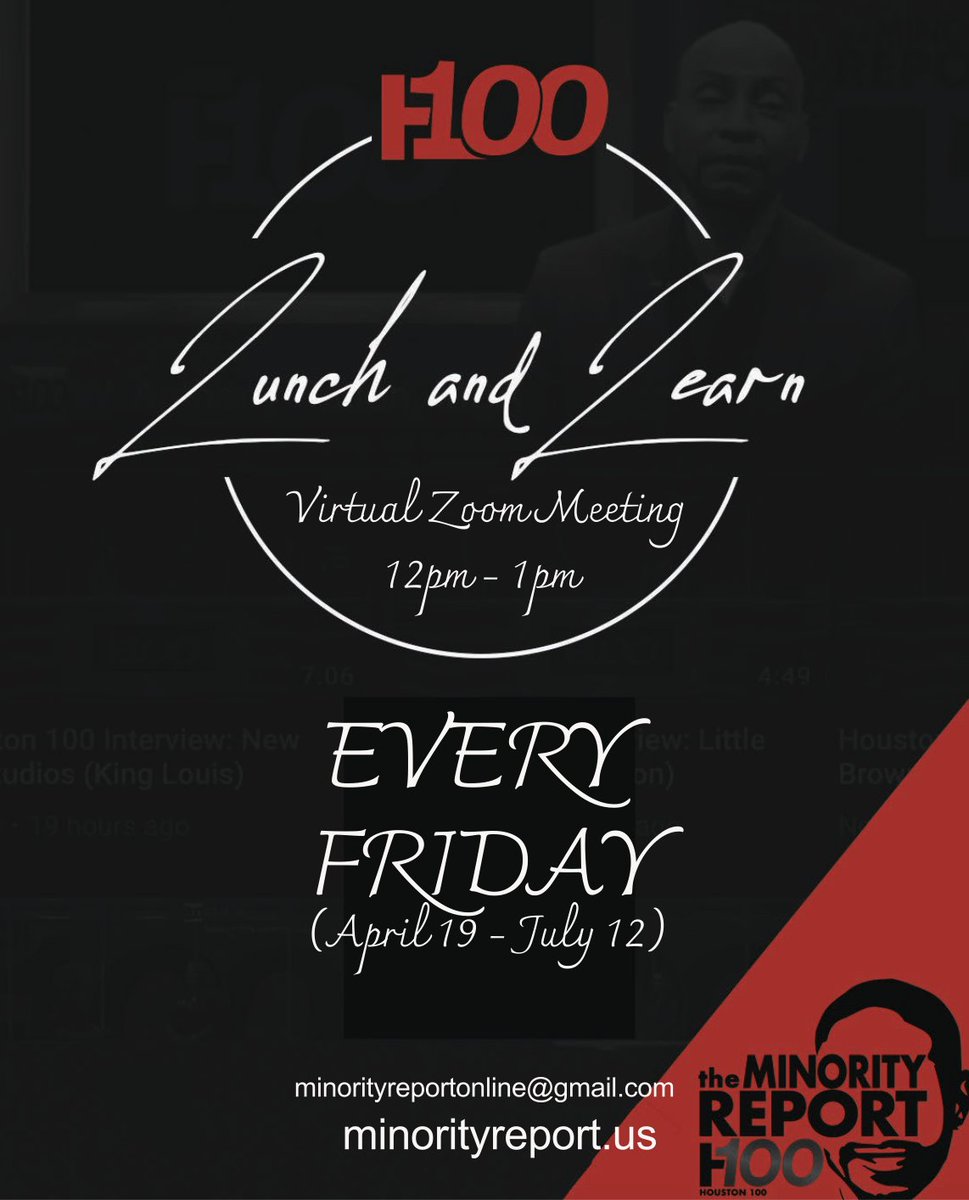 MReportusa's tweet image. MR Lunch&amp;amp; Learn (BLACK BUSINESS NETWORKING ZOOM