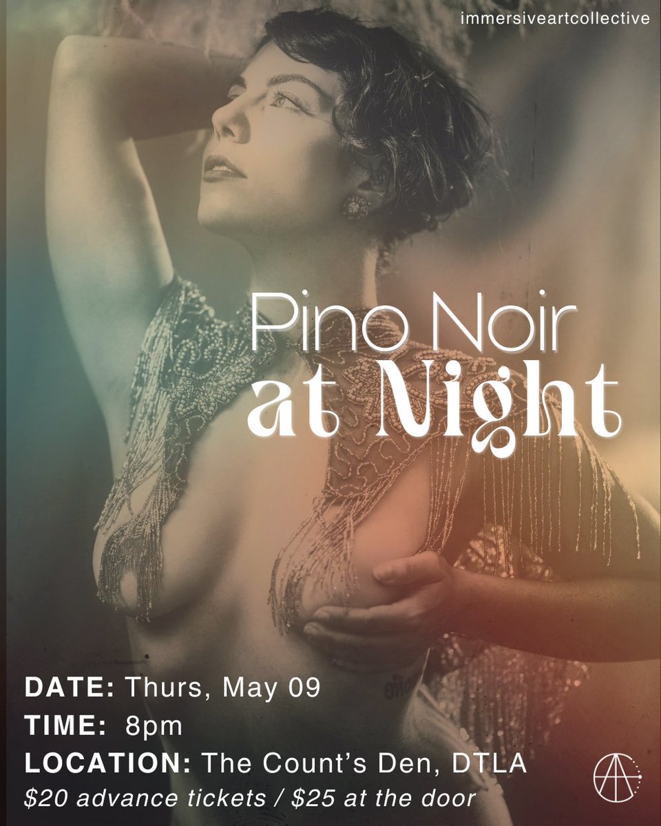 TOMORROW NIGHT!!!

Join us for an evening of nostalgia and indulgence with Pino Noir at Night! Travel back to the golden era of jazz, where style and music reigned supreme. 

TICKETS: zurl.co/mAz4?