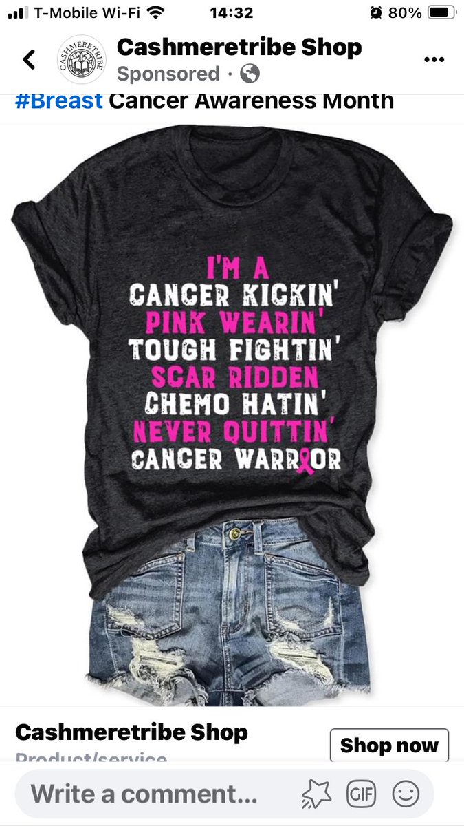 5th chemo treatment and this is the shirt I’m wearing