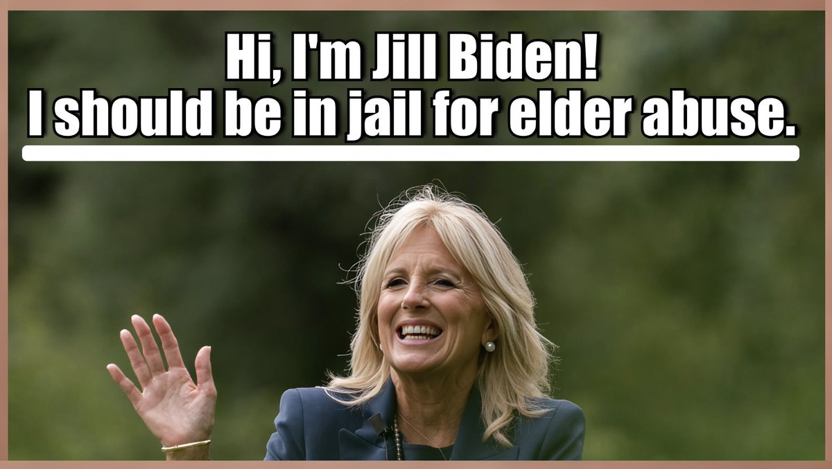 Jill Biden should be in jail for elder abuse. She's pimped her husband out for money and power. No matter how much he's ridiculed, reviled, or attacked for his dementia, she just smiles, as she's counting her hoard. Democrats have abandoned decency and integrity. It's sick.