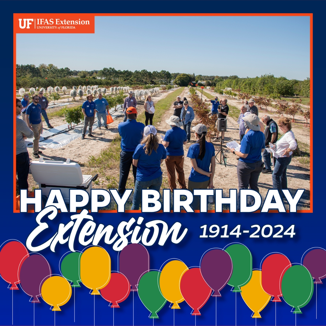 Today is the 110th Anniversary of the Smith-Lever Act of 1914, which established the National Cooperative Extension Service. Happy Birthday Extension!  <a href="/UFCitrusBugs/">UFCitrusBugs 🍊🐞</a> <a href="/soil_management/">Water & Nutrient Management Lab UF/CREC</a> <a href="/yuwangcrec/">Yu Wang🍊</a> <a href="/fruitscanbefun/">Manjul Dutt 🧬🐊</a> <a href="/treecophys/">Citrus Physiology</a> <a href="/MRogersUFcitrus/">Michael Rogers</a> <a href="/UF_IFAS/">UF IFAS Solutions</a> #allinforcitrus #UFcitrus