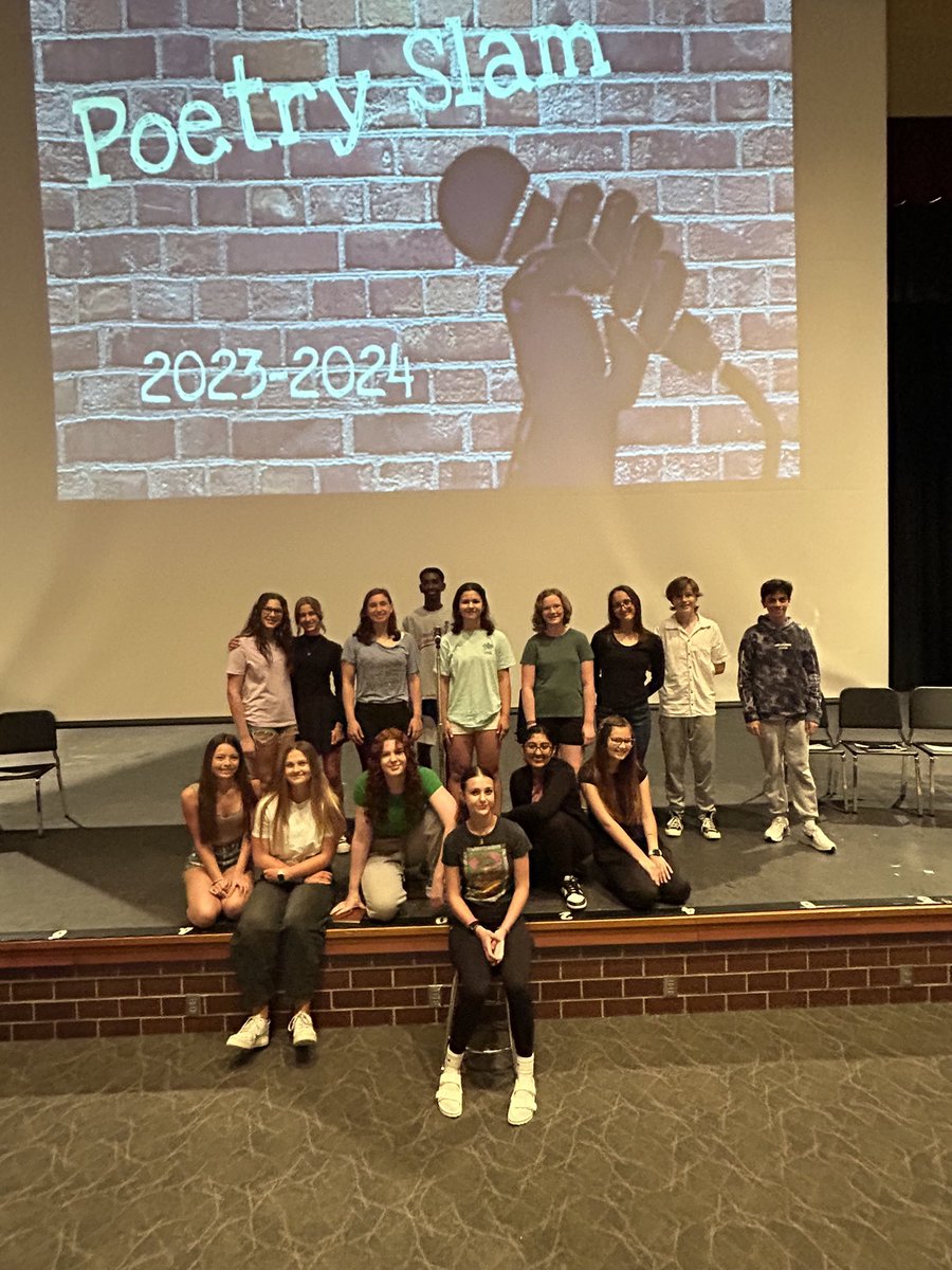 Poetry slam was an amazing showcase of our students’ writing! Thankful to carry on this Creekside tradition to build community and encourage the power of words. <a href="/CreeksideMS/">Creekside MS</a> <a href="/CreeksidePTO/">Creekside Middle School PTO</a>