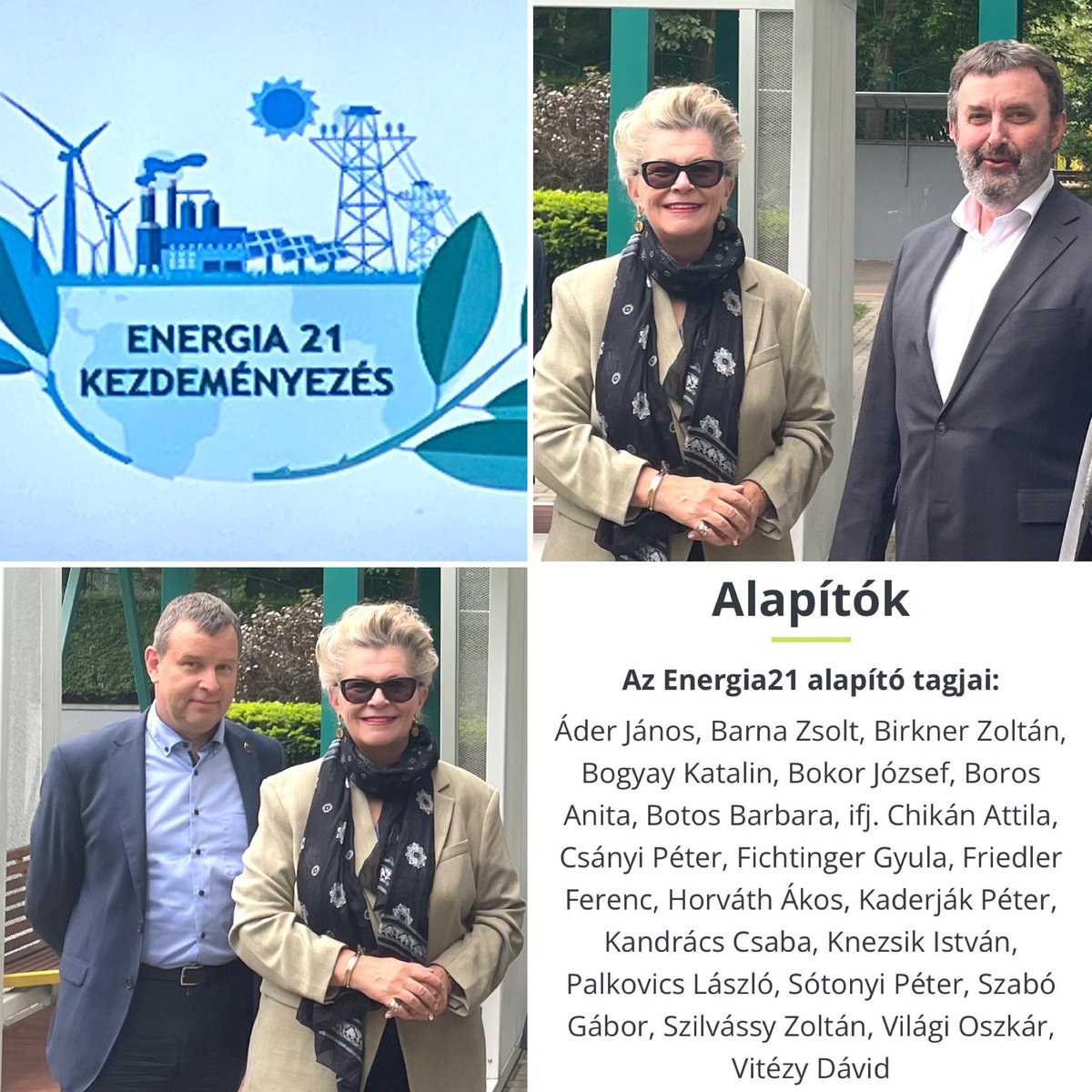 Happy to be one of the founding members of the Energy 21 Initiative to discuss, support&advise policy makers how to change the energy landscape of Hungary into green and strengthen green consciousness! W/Founder-Min. Palkovics @university_gyor & Rector of @PannonEgyetem #E21
