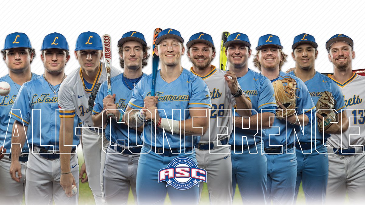 🏆 BSB ALL-ASC ⚾️

Dane Jones earns first team All-ASC to lead a program-record 10 <a href="/LETU_Baseball/">LeTourneau University Baseball</a> all-conference selections.

Story: letuathletics.com/news/2024/5/8/…

#LeTourneauBuilt #d3baseball