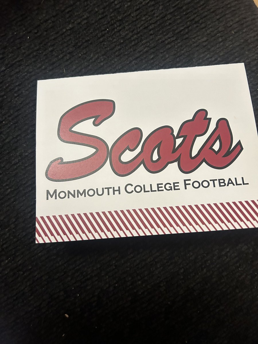Thank you so much @CooperGosch for the letter really enjoyed campus and can’t wait to be back up at Monmouth! #RollScots