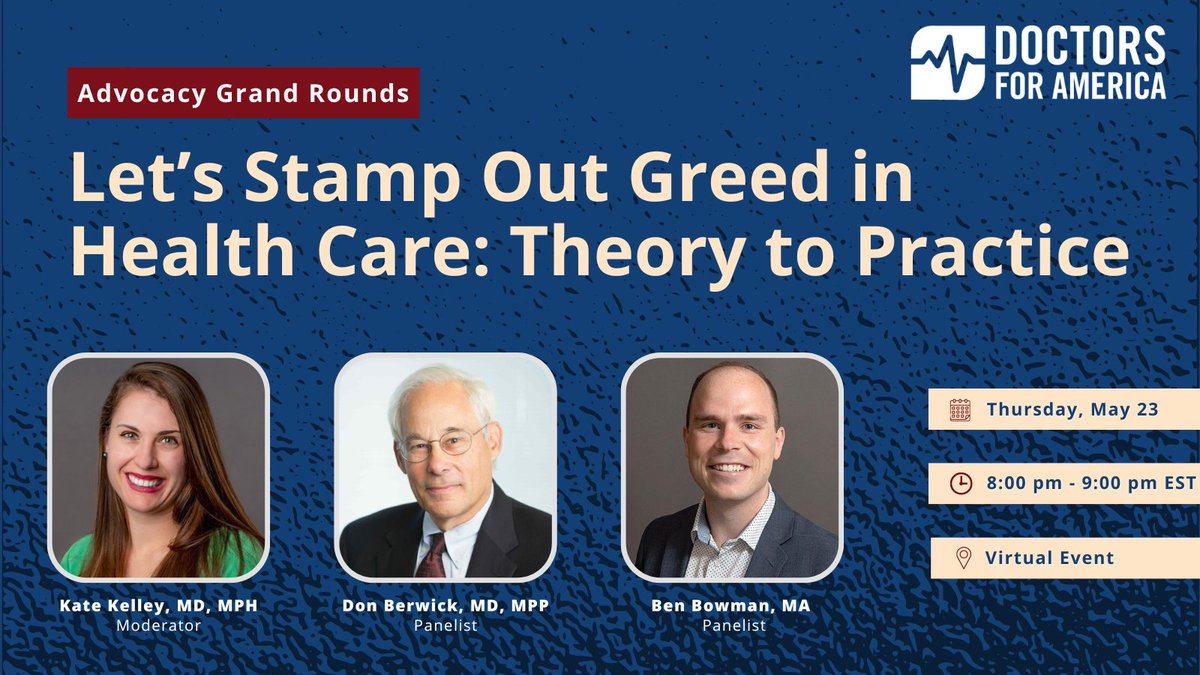 Everyone has a right to health care, no matter what. Join us on May 23rd to learn how to advocate for radical changes in policy to address GREED in health care. Register here: bit.ly/May_AGR24