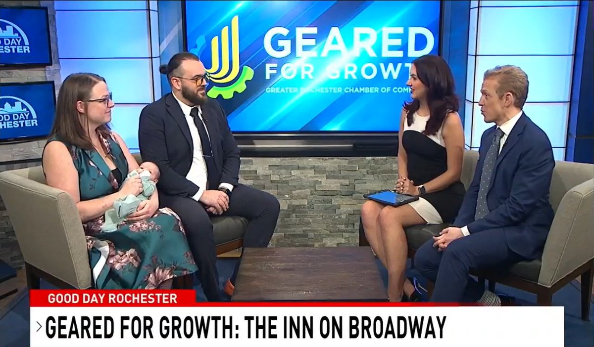 The Inn on Broadway is undergoing exciting restoration to revitalize the #GreaterROC institution. Miles & Amy VanDusen were on #GearedForGrowth to talk about the venue, the changes it’s undergoing, & their goals for future community engagement. Read more: greaterrochesterchamber.com/2024/05/08/gea…