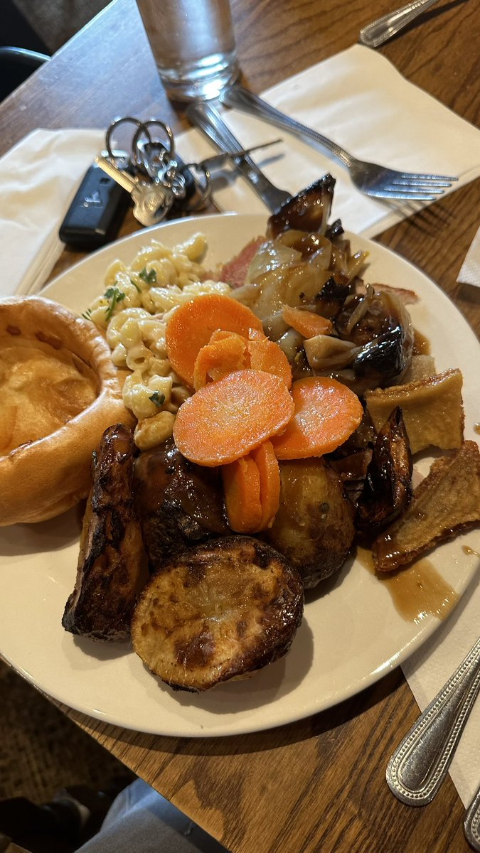 Toby carvery with the bin lids….. there’s some meat under there I think.