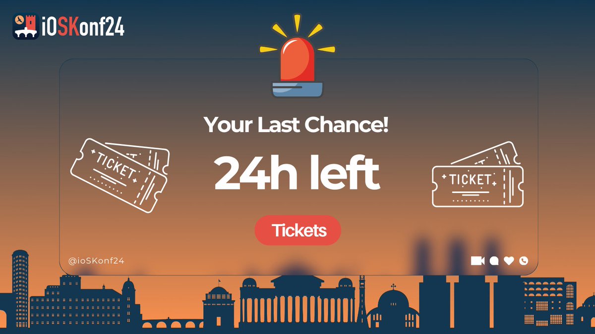 iOSKonf's tweet image. 🚨Last call!!!
With just 24 hours left, grab yours now before it's too late to join the ultimate Apple development event! 📱
Don't miss out on your chance to secure tickets for iOSKonf! 🕒
🎟️ Tickets available at: ioskonf.com/tickets
#iOSKonf #iOSConference #iOSKonf24